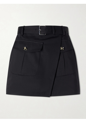 Proenza Schouler - Bruni Belted Cotton-drill Shorts - Black - US0,US2,US4,US6,US8,US10,US12