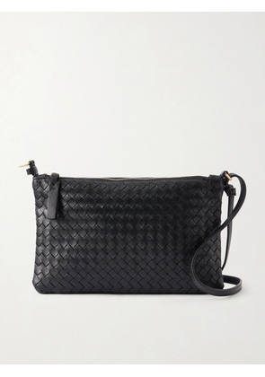 Bottega Veneta - Gemellini Intrecciato Leather Shoulder Bag - Black - One size