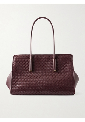 Bottega Veneta - Barbara Intrecciato Leather Shoulder Bag - Brown - One size