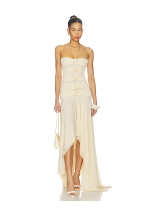 Maygel Coronel Andi Dress in Lemon. Size S/M. Also in M/L, XL/XXL.