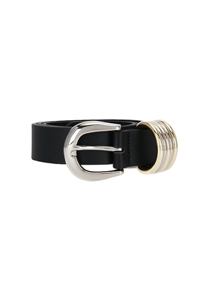 Lovestrength Emery Leather Belt in Black. Size XS. Also in S, M, L.