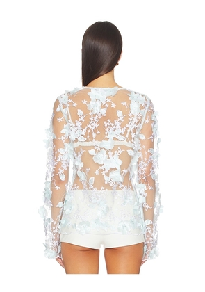OperaSPORT Naya Blouse in Baby Blue. Size XXS. Also in XS, S, L.