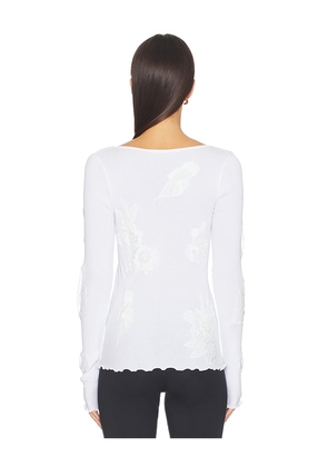 OperaSPORT Elva Seamless Top in White. Size XXS. Also in XS, S, M, L.