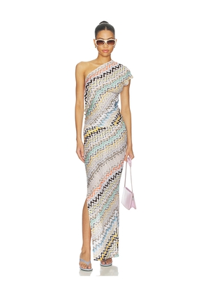 Missoni Sleeveless Long Dress in Neutral,Orange. Size 40/4. Also in 42/6.