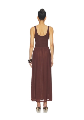 MADISON THE LABEL Inessa Dress in Chocolate. Size XS. Also in S, M.