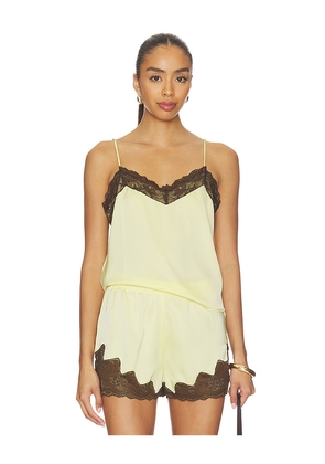 MADISON THE LABEL Olesya Top in Yellow. Size XS. Also in S, M, L.