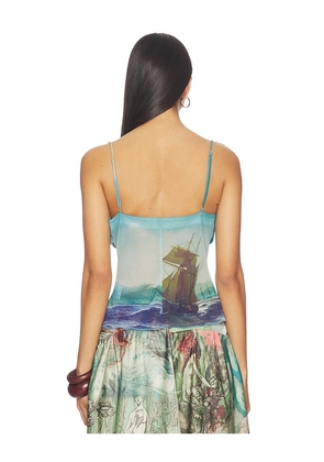 Tyler McGillivary Delphi Tank Top in Blue. Size S. Also in XS, M, L.