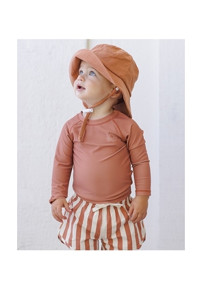 QUINCY MAE Boys Swim Short in Brown. Size 12-18M. Also in 18-24M, 2-3yr, 4-5yr.