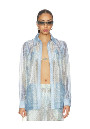 Shani Shemer Susan Shirt in Baby Blue. Size XS. Also in S, M, L.