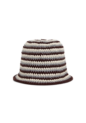 Rag & Bone Lou Knit Hat in Black,White. Size S/M. Also in M/L.