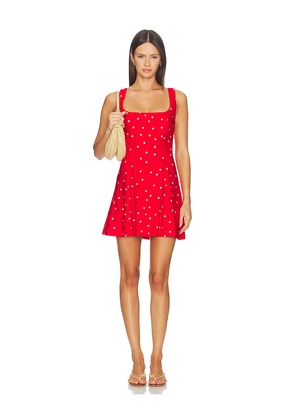 Tularosa Adalyn Mini Dress in Red. Size XXS. Also in XS, S, M, L, XL.