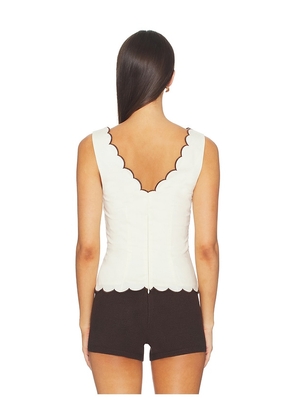 Tularosa Samara Top in Ivory. Size XXS. Also in XS, S, M, L, XL.