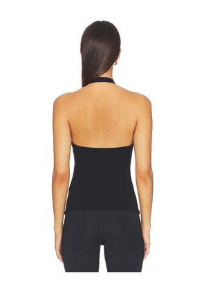 Susana Monaco Cross Front Gathered Top in Black. Size XS. Also in S, M.