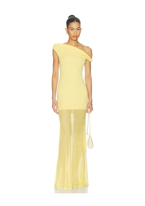 SEROYA Maxime Dress in Yellow. Size XXS. Also in XS, S, M, L, XL.