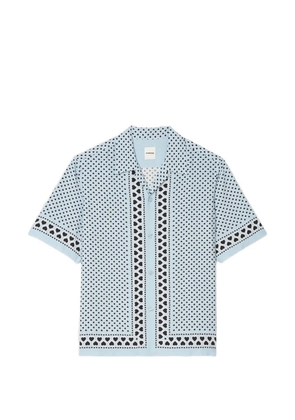 SANDRO heart-print T-shirt - Blue