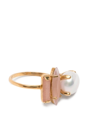 Wouters & Hendrix pearl-embellishment ring - Gold