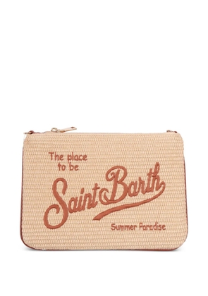 MC2 Saint Barth Kids Parisienne embroidered clutch bag - Neutrals