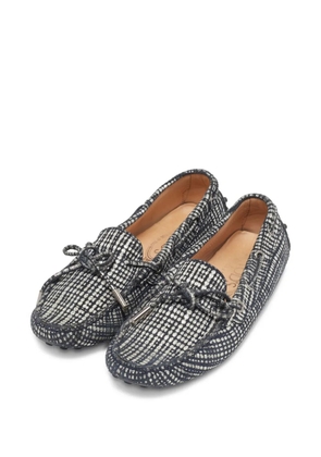 Tod's Vintage patterned loafers - Silver