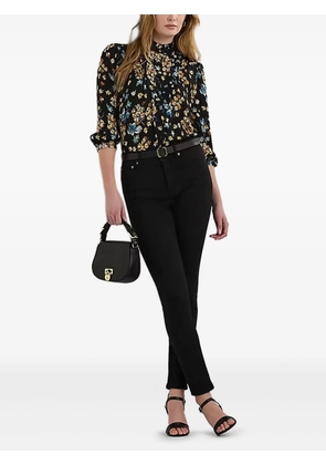 Lauren Ralph Lauren floral-print georgette shirt - Black