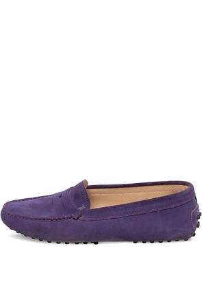 Tod's pre-owned suede loafers - Purple