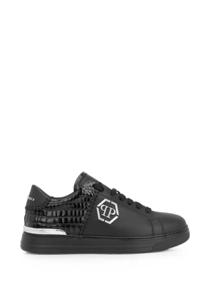 Philipp Plein Icon Cocco Mix croc-effect sneakers - Black