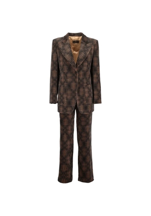 Fendi Pre-Owned geometric-print suit - Brown