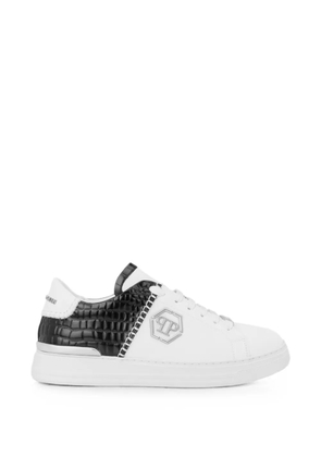 Philipp Plein Icon Cocco Mix crocodile-effect sneakers - White