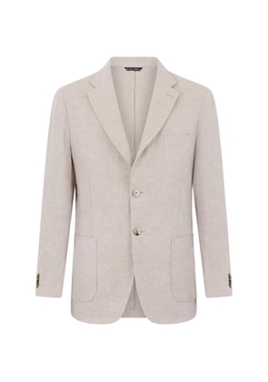 Brooks Brothers single-breasted linen blazer - Neutrals