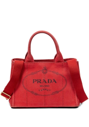 Prada Pre-Owned small Canapa tote bag - Red