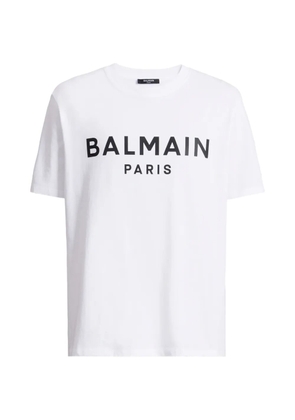 Balmain T-shirt with Balmain Paris print - White