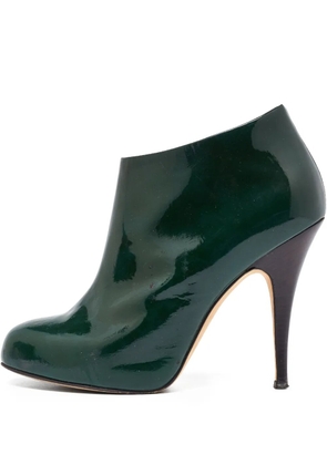Giuseppe Zanotti Vintage pre-owned 115mm patent-leather boots - Green