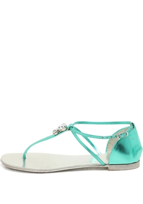 Giuseppe Zanotti embellishments leather sandals - Silver