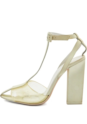 Pre-Owned Alexander Wang T-strap block-heel pumps - Yellow