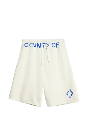 COUNTY OF MILAN logo-print shorts - Neutrals