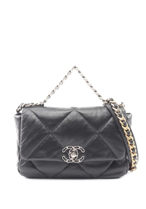 CHANEL Pre-Owned 2021-2026 Medium Lambskin 19 Flap satchel - Black