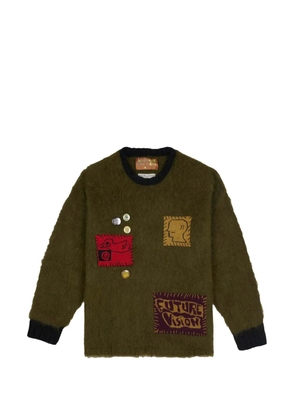Brain Dead Future Vision patch-embellished sweater - Brown