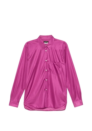 Comme des Garçons Homme Plus sheer-panel long-sleeve shirt - Purple