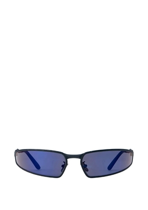 Kuboraum Mask H34 rectangle-frame sunglasses - Blue