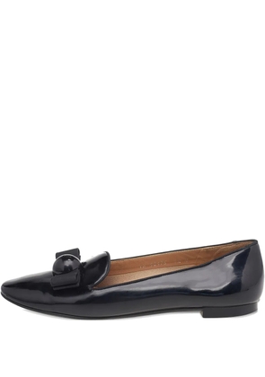 Ferragamo Pre-Owned bow-detail ballet flats - Black