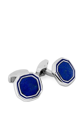 Tateossian octagonal lapis-inlay cufflinks - Silver