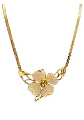 Madison Dogwood flower-pendant necklace - Gold