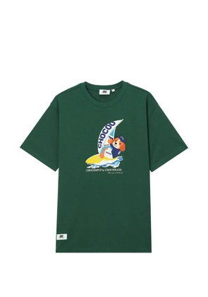 CHOCOOLATE graphic-print T-shirt - Green