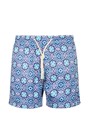 Penfield Taormina geometric-print swim shorts - Blue