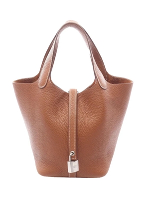 Hermès Pre-Owned 2021 Clemence Picotin Lock 18 handbag - Brown