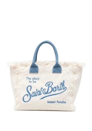 MC2 Saint Barth Vanity embroidered-logo tote bag - White