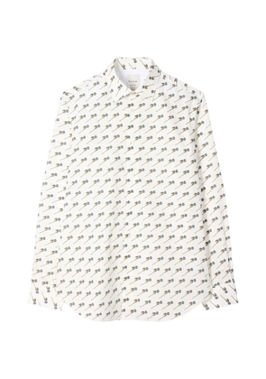 Paul Smith floral-print long-sleeve shirt - White