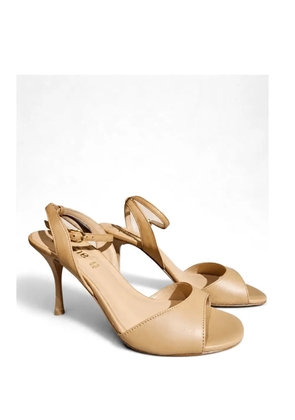 Poche Paris buckle-fastening leather sandals - Neutrals