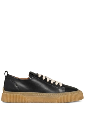 AMI Paris lace up leather sneakers - Black