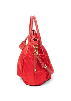 Prada Pre-Owned logo-plaque tote bag - Red