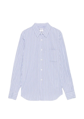Comme Des Garçons Comme Des Garçons vertical-stripe chest-pocket shirt - Blue